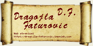 Dragojla Faturović vizit kartica